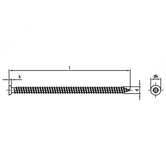 Viti Turbo per Calcestruzzo Autofilettanti Testa Torx Inox