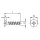 Viti per Plastica Testa Svasata Piana a Croce / Torx 